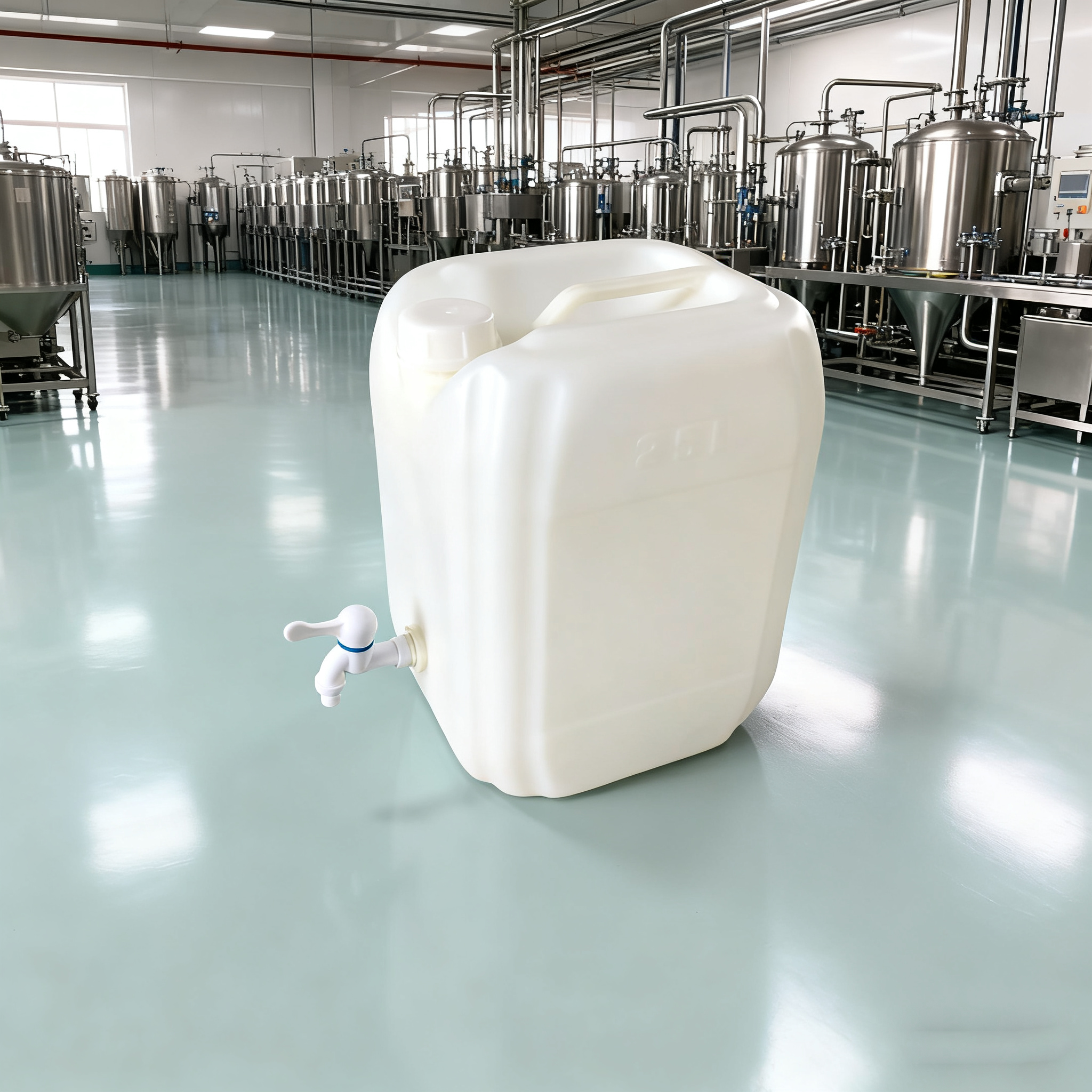 Molded-in Handle 15Liter Plastic Jerry Can For Easy Handling And Durable Storing Water