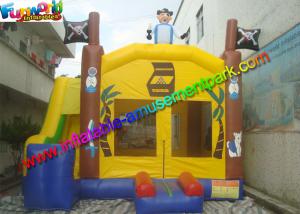 Wholesale Popular Pirate Inflatable Bouncer Slide , Bouncer Combo Slide With PVC Tarpualin from china suppliers