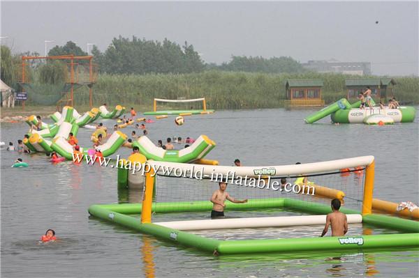 Quality inflatable beach volleyball court , inflatable water volleyball court for sale