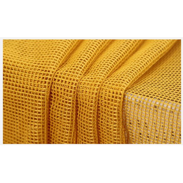100d 100% Polyester Warp Knitted Gingham Mesh For Embroidery Backing Square Hole