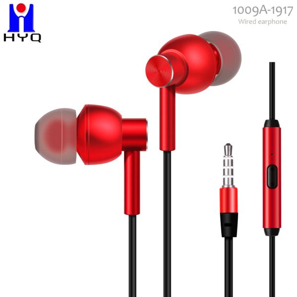 TPE Cable IPX2 Metal Wired Earphones