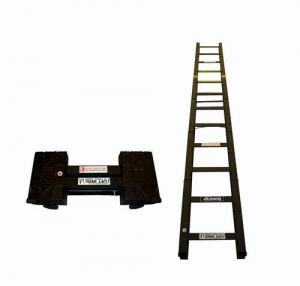 Wholesale 6 Foot - 14 Foot Tactical Folding Ladder / Aluminum Alloy Foldable Military Ladder from china suppliers