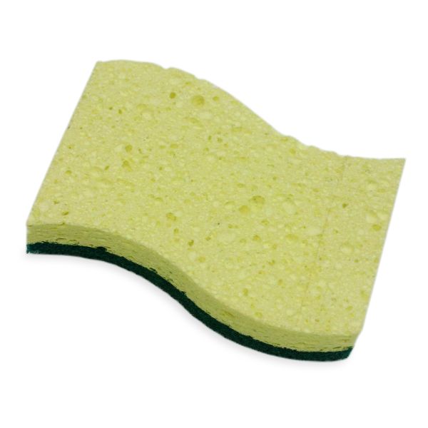 Biodegradable High Absorbency Wood Pulp Kitchen Sponge Gentle On Surfaces
