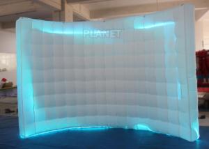 Wholesale Large White Inflatable Photo Booth Curved Shape With Colorful Led Light from china suppliers