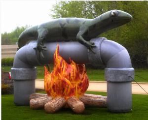 Amazing Design Inflatable Advertising Products Air Lizard Fire Resistant