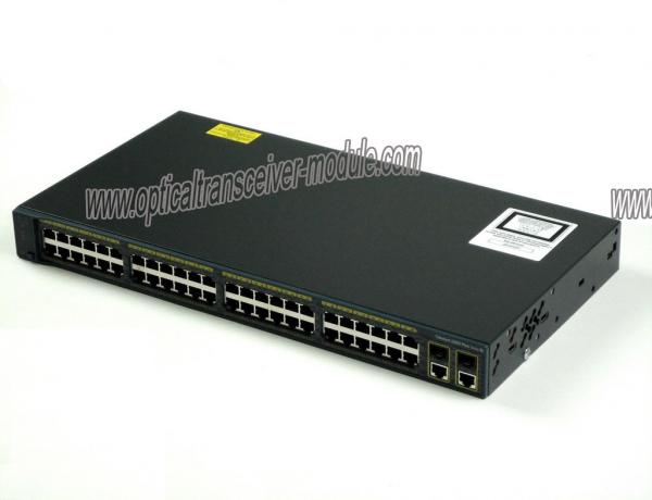 Quality Cisco WS-C2960+48PST-L SFP Ethernet Switch PLUS 2 1000BASE-T LAN Base 370W POE KAJ for sale