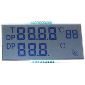 Customized PIN Connector Vehicle HTN Lcd Segment Display