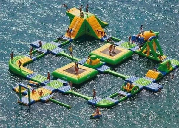Quality Large Adult Inflatable Water Park , Inflatable Aqua Park One Stop Service for sale