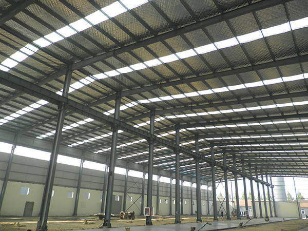 Hot Dip Galvanised / Painted Structural Steel Construction Buildings For Warehouse