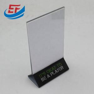 Wholesale Tabletop Poster Display Stand Transparent Acrylic Display Menu Holder from china suppliers