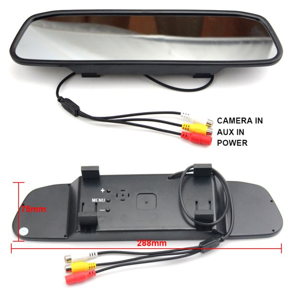 ABS Material Wireless Reversing Camera , Car Reverse Camera With LCD Monitor
