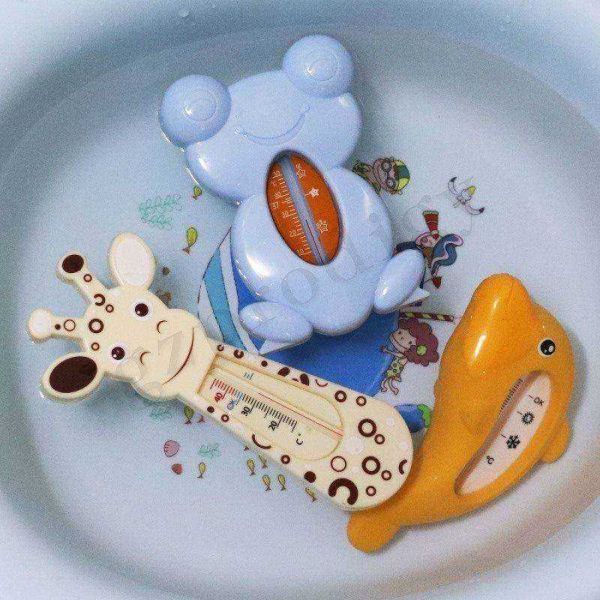 Shatter Resistant Baby Bath Thermometer Odorless Cartoon Shape