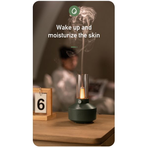 HOMEFISH Vintage Lamp Aromatherapy Machine Retro Design Small Room Humidifier For Humidification