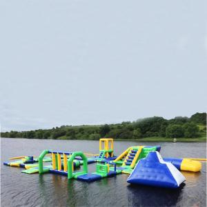 China Lake Floating Inflatable Water Park / Inflatable Water Games For Adults And Kids on sale