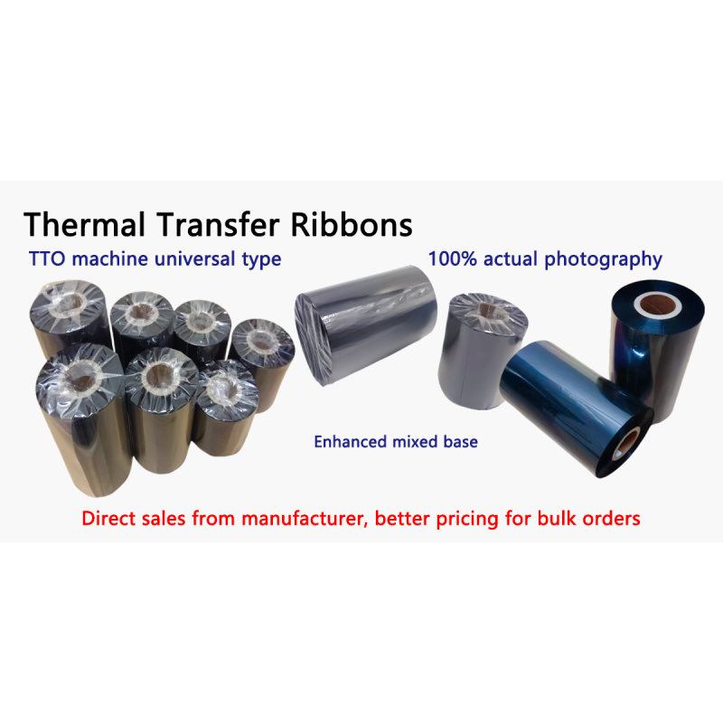 Versatile Wax Resin Thermal Transfer Ribbons 33mm Widths Thermal Printing Ribbon