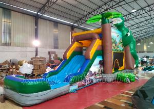 Wholesale Dinosaurs Happy Hop Bouncy Castle Slide T-Rex Bounce House Inflatable Jumping Castles from china suppliers