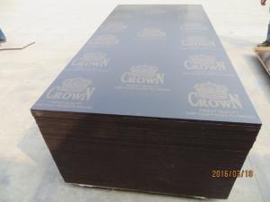 China CROWN BRAND FILM FACED PLYWOOD, COMBI CORE, WBP GLUE。CROWN film faced plywood & marine plywood for construction use on sale