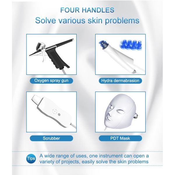 4 In 1 Face Suction Photon Rejuvenation Oxygen Facial Whitening