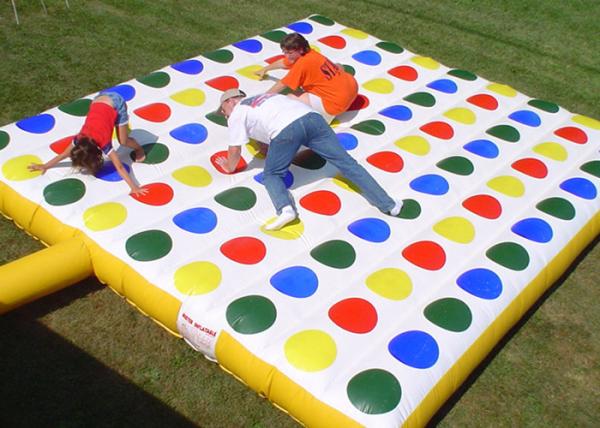 Quality Popular Inflatable Interactive Games , Kids Inflatable Twister Game for sale