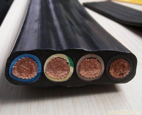 Flat Crane Cable ,Flat Travel cable, Crane parts, flat power cable,shielded flat cable