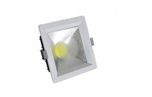 Indoor Square 30W COB LED Downlight Dimmable Long Lifespan For Office / Workshop