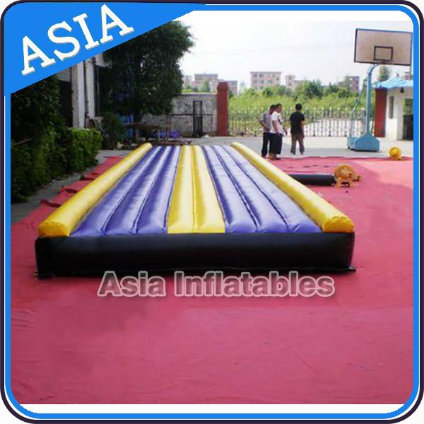 Quality Yoga Training Inflatable Tumble Mattress With Constant Blower for sale
