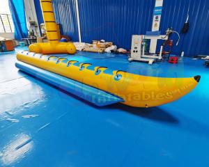 China Blow Up Water Equipment Rowing Banana Inflatable Boat Toys on sale