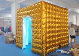 Wholesale Gold Inflatable Photo Booth 2.5 X 2.5 X 2.5 M Two Doors CE Approved from china suppliers