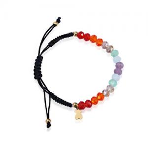 Trendy Lovely Crystal Stone Bracelets , Colorful Beaded Bracelets For Gift