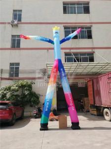 China Advertising 2 Lane Inflatable Dancing Man Mr.Welcome With Air Blower on sale