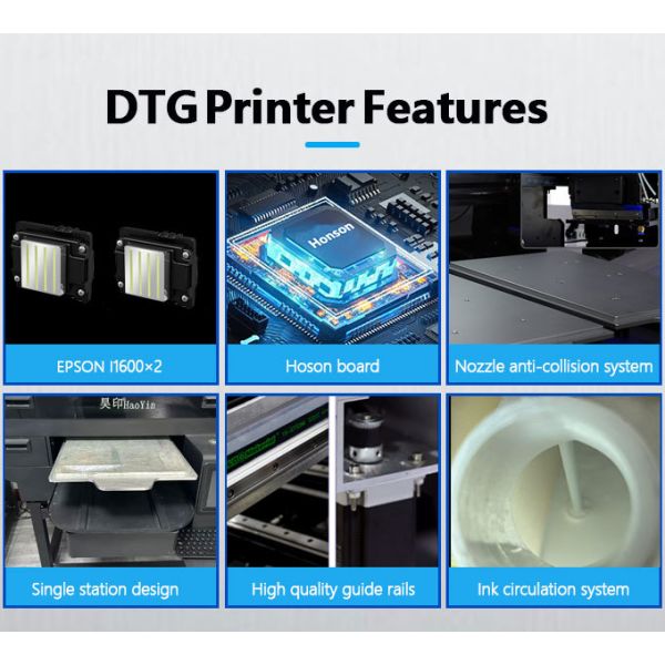 Commercial Dual Printhead DTG Printer Machine For Rapid Full Color Shirt Customization