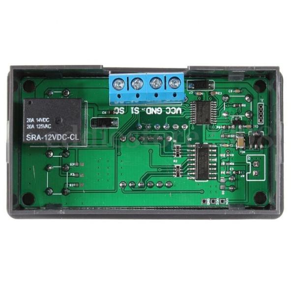 Black Covering Dual Display Time Delay Relay 12v Module Dc 20a
