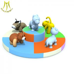 China Hansel  soft outdoor playground equipment for kid animal carousel on sale
