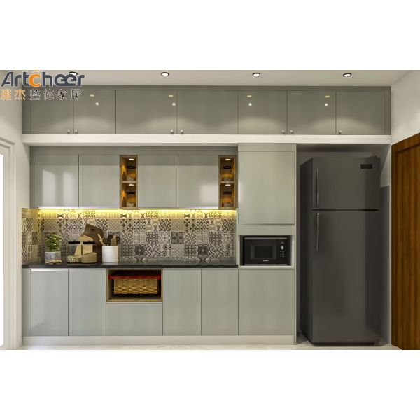 Modern Stylish Kitchen Cabinet with Customized Color and Eco-Friendly Material for Modular Kitchen