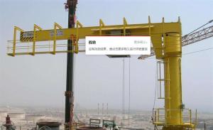 China Floor Pillar Mounted Slewing Jib Crane 3T 5T 360 Degree Rotating Customized Span on sale