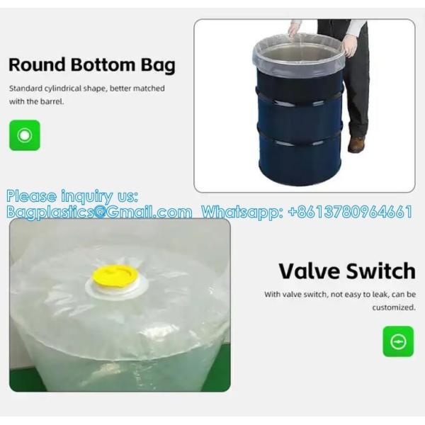 Heavy Duty Large Plastic Round Bottom Drum Liner Bag 55 Gallon Drum Liners Plastic Drum Liner Bag For 200ltr