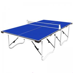 China 15MM MDF Official Size Ping Pong Table 4PCS Top Foldable Metal Leg With Post Net Paddles Balls on sale