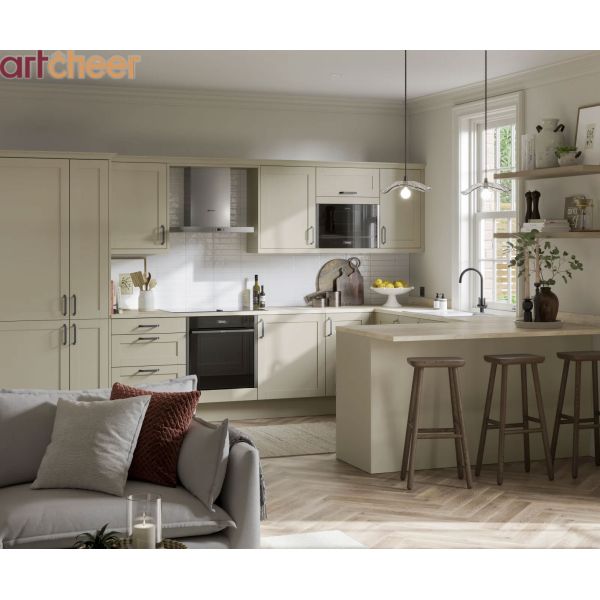 Modern Style Solid Wood Kitchen Cabinet Set with Custom Design for Stylish Kitchens