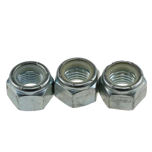 M8 CL10 Galvaznied Hex Jam Nylon Lock Nuts High Strength