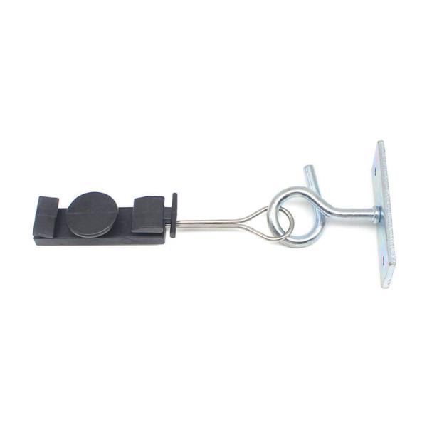 FTTH Drop Cable Fitting Draw Hook C-Type Aluminum Alloy Pole Bracket