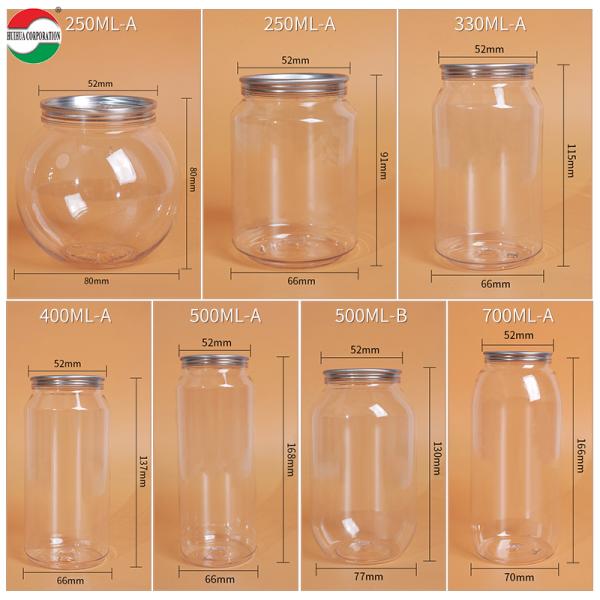 500ml Clear PET Beverage Can for Juice and Soft Drinks
