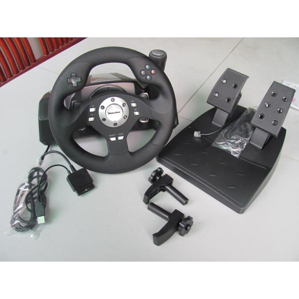 USB 2 Axis 12 Button V5 PC Game Racing Wheel With 270 Degree Steering Angle