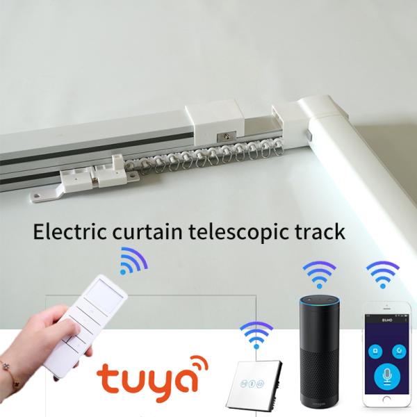 Ceiling Extendable Curtain Track Remote Control Curtain Tracking System