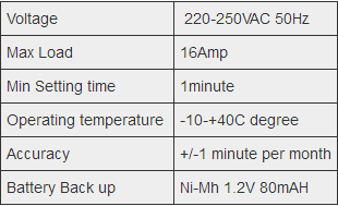 AL-06 Time Switch With Socket EUR/UK PLUG