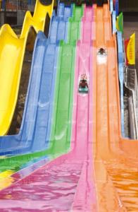 Wholesale wonderful rainbow slide fiberglass water slide for amusement park from china suppliers