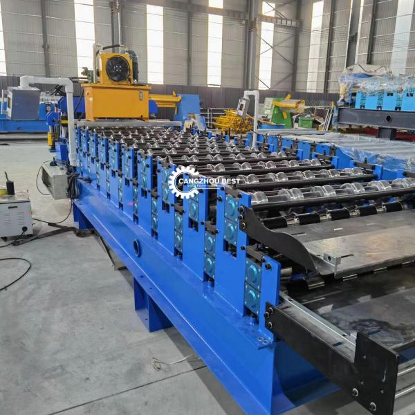 0.25mm Touchscreen Fully Automatic Roll Forming Machine Roofing Sheet Tile Manufacturing