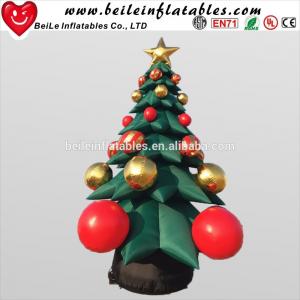 China Hot Sale inflatable Christmas Decoration tree with Christmas Ball Jingling Bell on sale