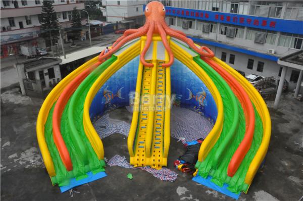 Quality Customized Swimming Pool Octopus Water Slide , Giant Water Slide For Swimming Pool for sale