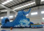 Children Entertainment Large Inflatable Slide Dolphin Boat Inflatable Floating