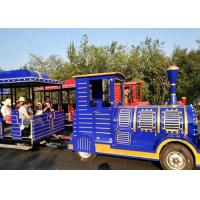 Outdoor Diesel Trackless Train Amusement Ride Vacuum Tyre For Large Scenic Area for sale